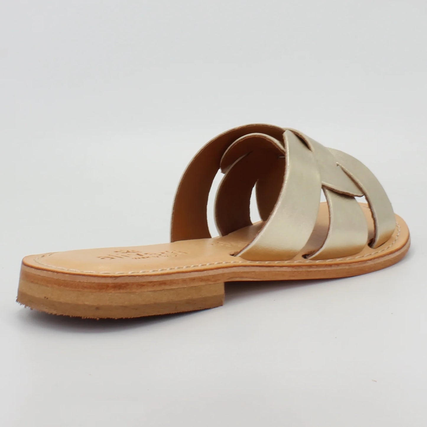 Shop Handmade Italian Leather sandal in platinum (1801) or browse our range of hand-made Italian shoes in leather or suede in-store at Aliverti Cape Town, or shop online. We deliver in South Africa & offer multiple payment plans as well as accept multiple safe & secure payment methods.