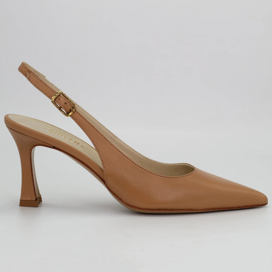 Shop Handmade Italian Leather sling back in Capretto Desert Caramel (MPE581) or browse our range of hand-made Italian shoes in leather or suede in-store at Aliverti Cape Town, or shop online. We deliver in South Africa & offer multiple payment plans as well as accept multiple safe & secure payment methods.