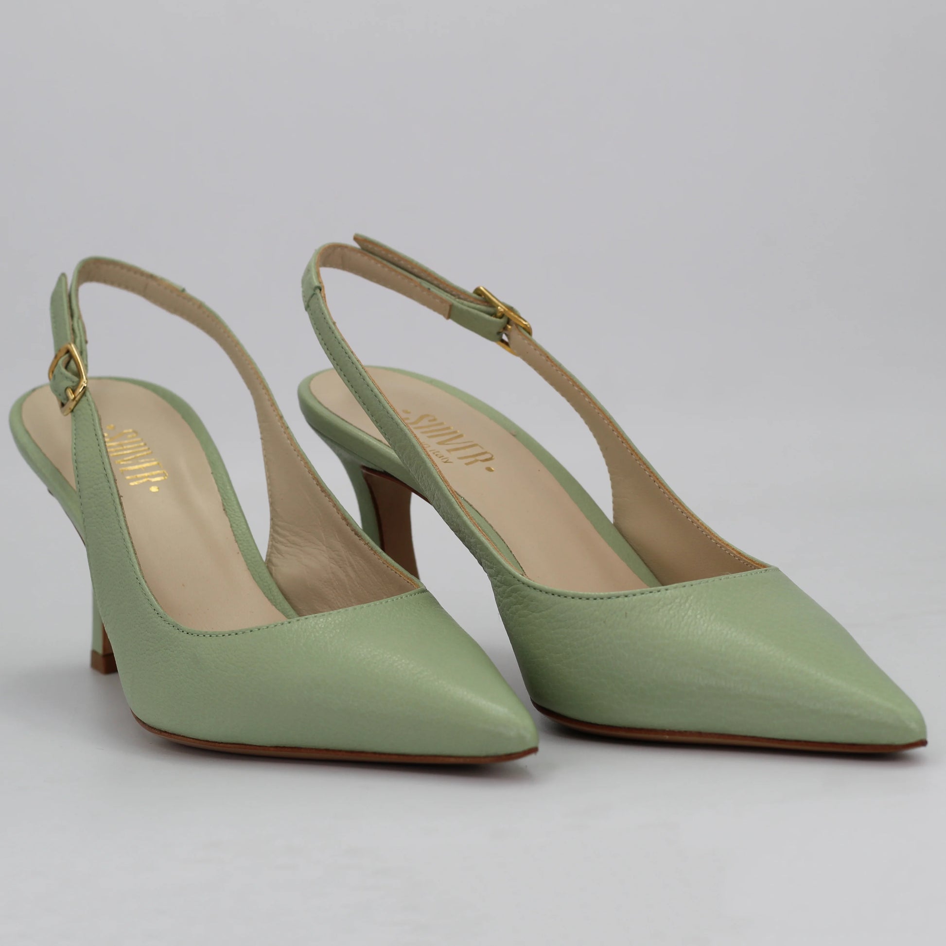 Shop Handmade Italian Leather sling back in Mint (MPE581) or browse our range of hand-made Italian shoes in leather or suede in-store at Aliverti Cape Town, or shop online. We deliver in South Africa & offer multiple payment plans as well as accept multiple safe & secure payment methods.