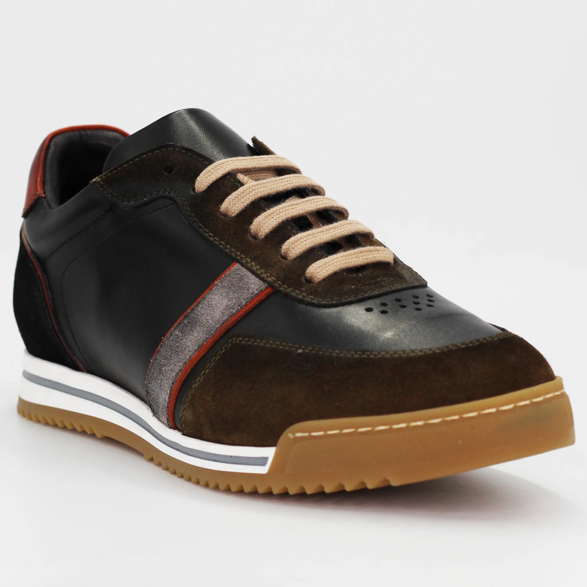 Shop Handmade Italian Leather sneaker in nero militare (BRU11860) or browse our range of hand-made Italian shoes in leather or suede in-store at Aliverti Cape Town, or shop online. We deliver in South Africa & offer multiple payment plans as well as accept multiple safe & secure payment methods.