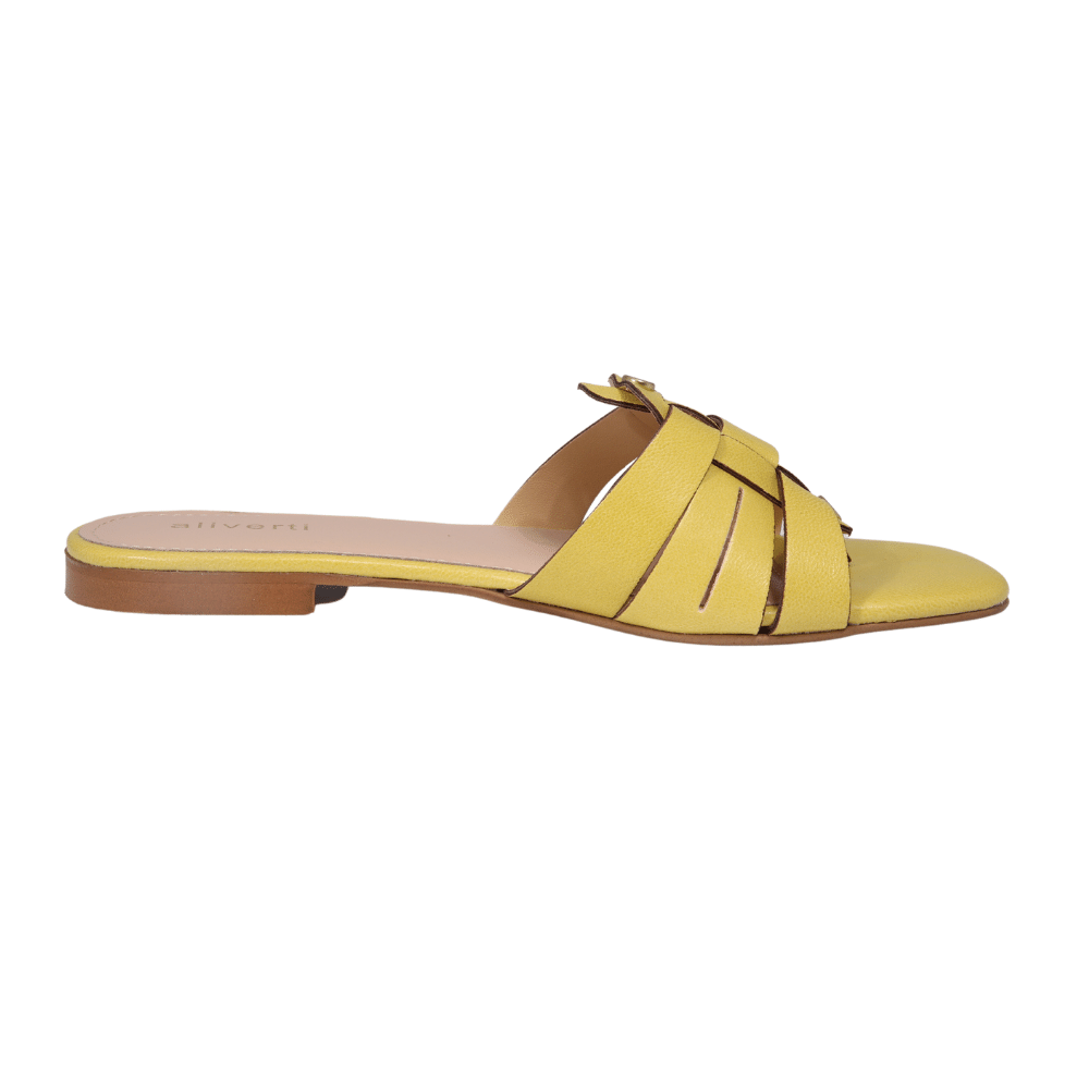 Ladies Summer Sandals Genuine Leather Made in Italy Aliverti