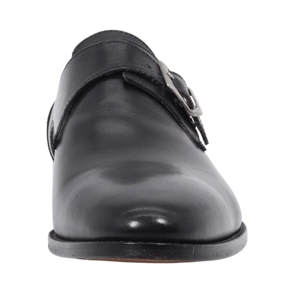 Men's Classic Oxford Single Monk - Leather Nero - Leather Sole - DU1863