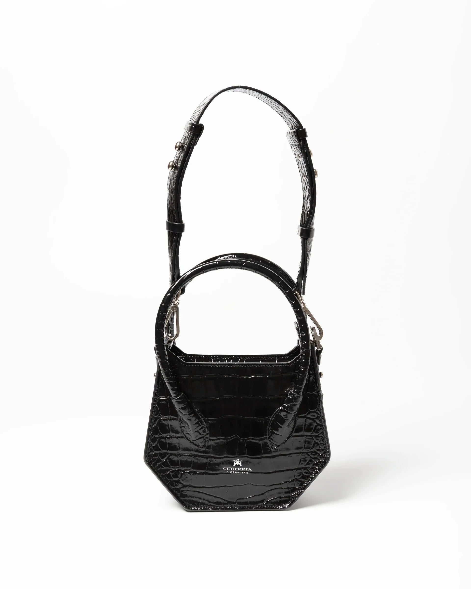 Shop Women's Italian-made Cuoieria Fiorentina Small Tote Bag in crocodile nero (B000006018420-N) or browse our range of hand-made Italian handbags for women in-store at Aliverti Cape Town, or shop online. 

We deliver in South Africa & offer multiple payment plans as well as accept multiple safe & secure payment methods.