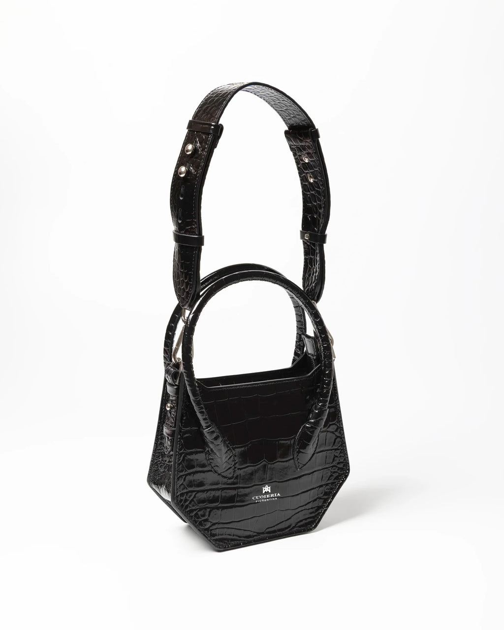Shop Women's Italian-made Cuoieria Fiorentina Small Tote Bag in crocodile nero (B000006018420-N) or browse our range of hand-made Italian handbags for women in-store at Aliverti Cape Town, or shop online. 

We deliver in South Africa & offer multiple payment plans as well as accept multiple safe & secure payment methods.