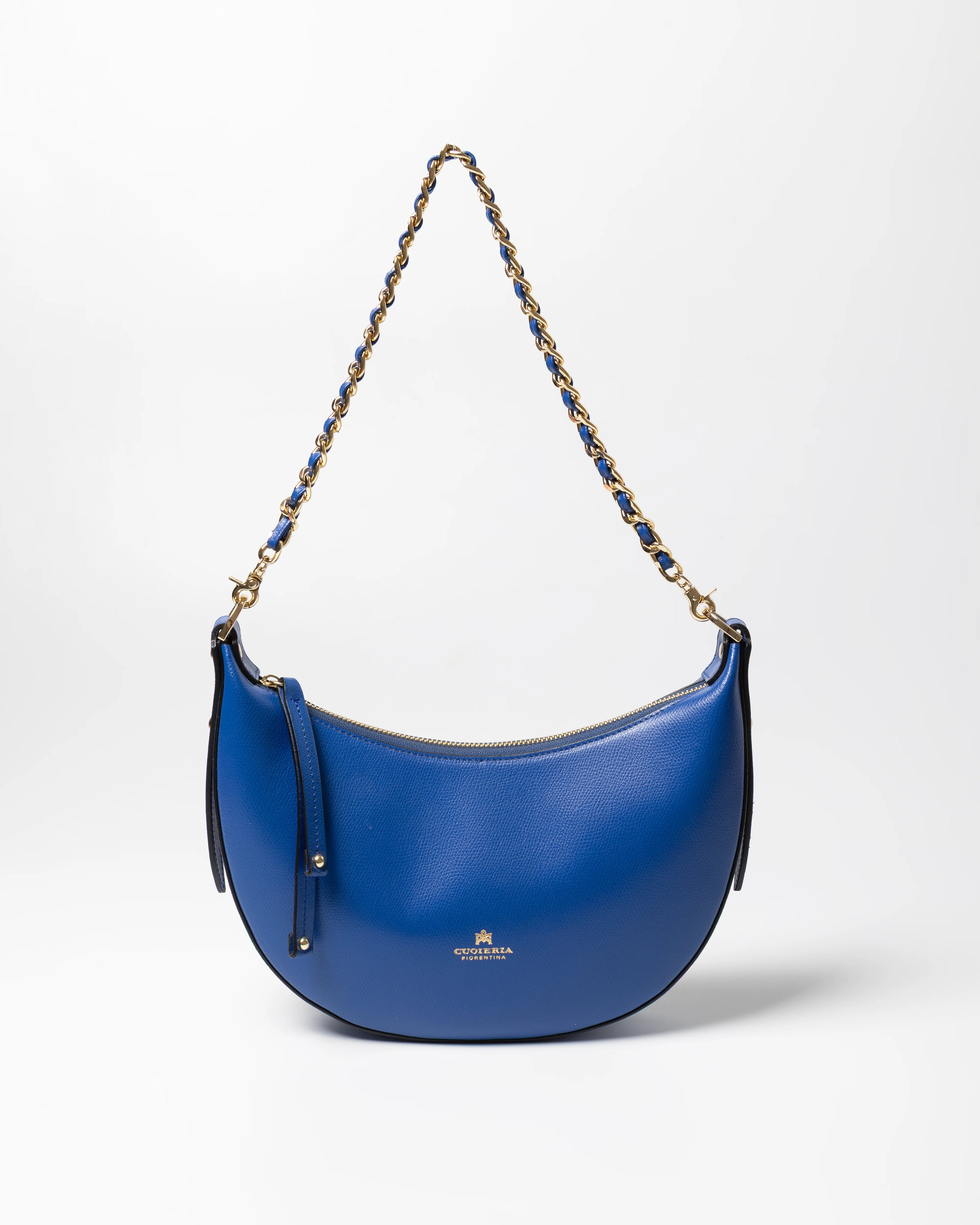 Shop Women's Italian-made Leather Eva small hobo in bluette (B000005825420) or browse our range of hand-made Italian handbags for women in-store at Aliverti Cape Town, or shop online. 

We deliver in South Africa & offer multiple payment plans as well as accept multiple safe & secure payment methods.