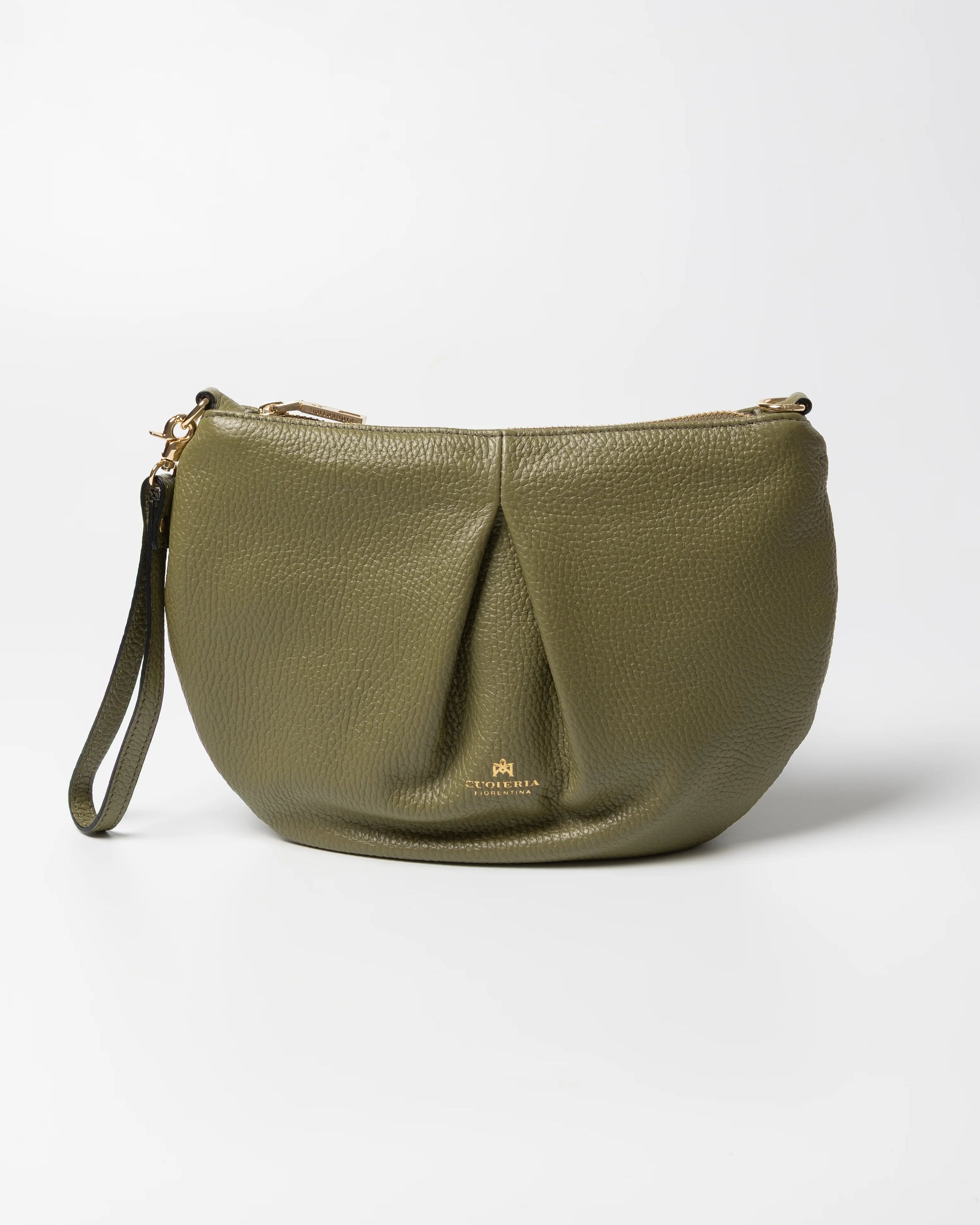 Shop Women's Italian-made Cuoieria Fiorentina Italian Leather Emma Pouch in Militare (B000006003230) or browse our range of hand-made Italian handbags for women in-store at Aliverti Cape Town, or shop online. 

We deliver in South Africa & offer multiple payment plans as well as accept multiple safe & secure payment methods.