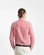 Fusaro Antonio Men's Regular Fit Cotton Shirt in Red Stripes (CA24006)