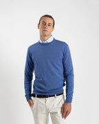 Vela Merino Crew Neck in Blue (FR3035006)