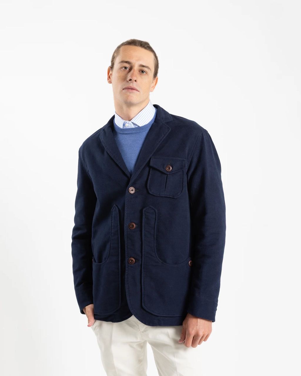 Capalbio Iconic Jacket in Navy Blue (G501)