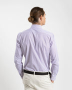 Fusaro Antonio men's regular fit cotton shirt in purple stripes (CA25002-061-15)