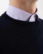 Vela Merino Wool Crew Neck in Navy Blue (FR3035006)