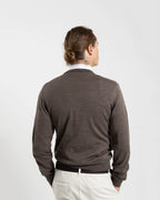 Vela Merino Wool Crew Neck in Brown (FR3035006)