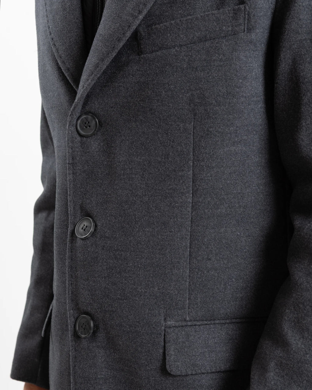 Fusaro Antonio Wool Overcoat in Antracite Grey (CT21000)