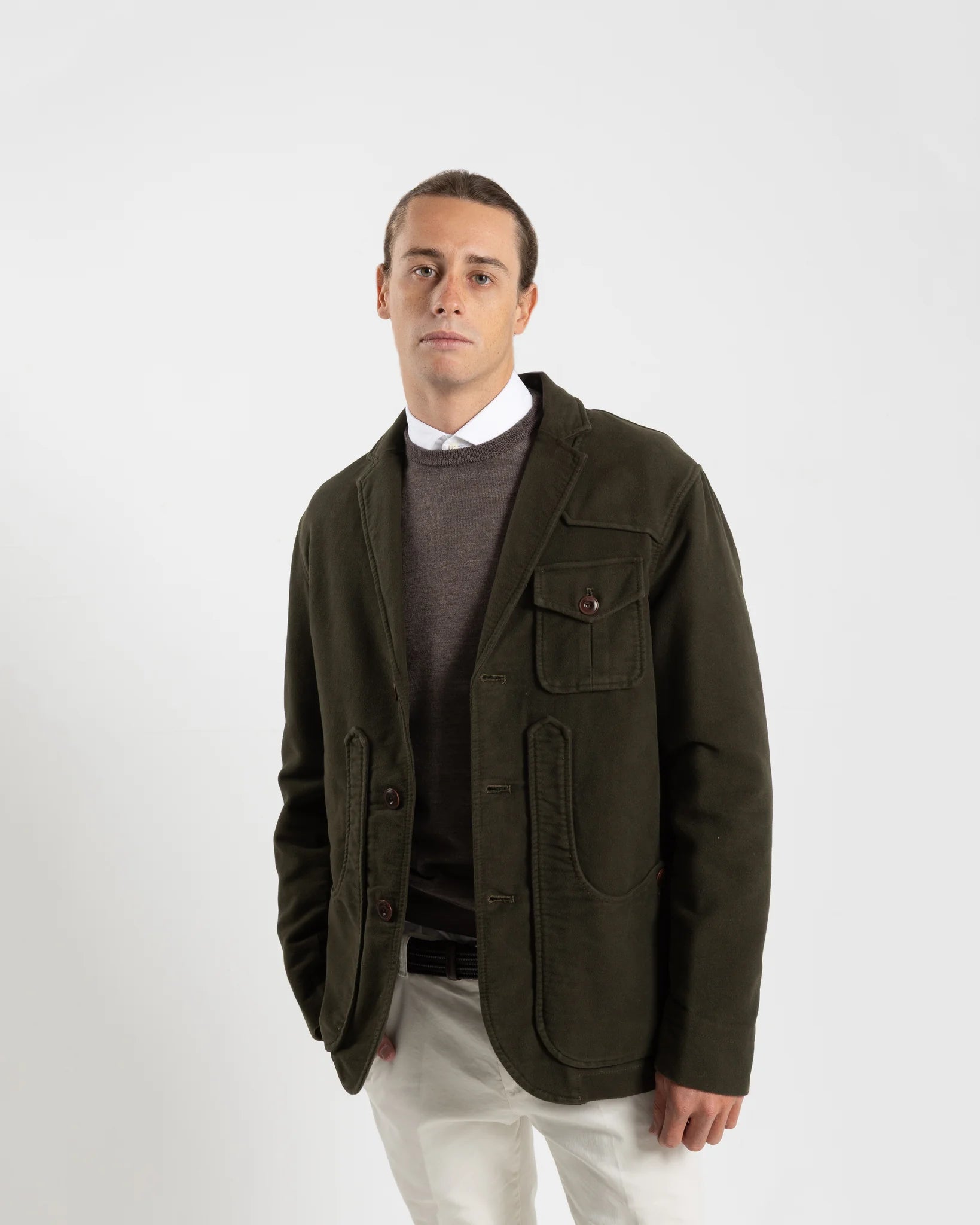 Capalbio Iconic Jacket in Military Green (G501)
