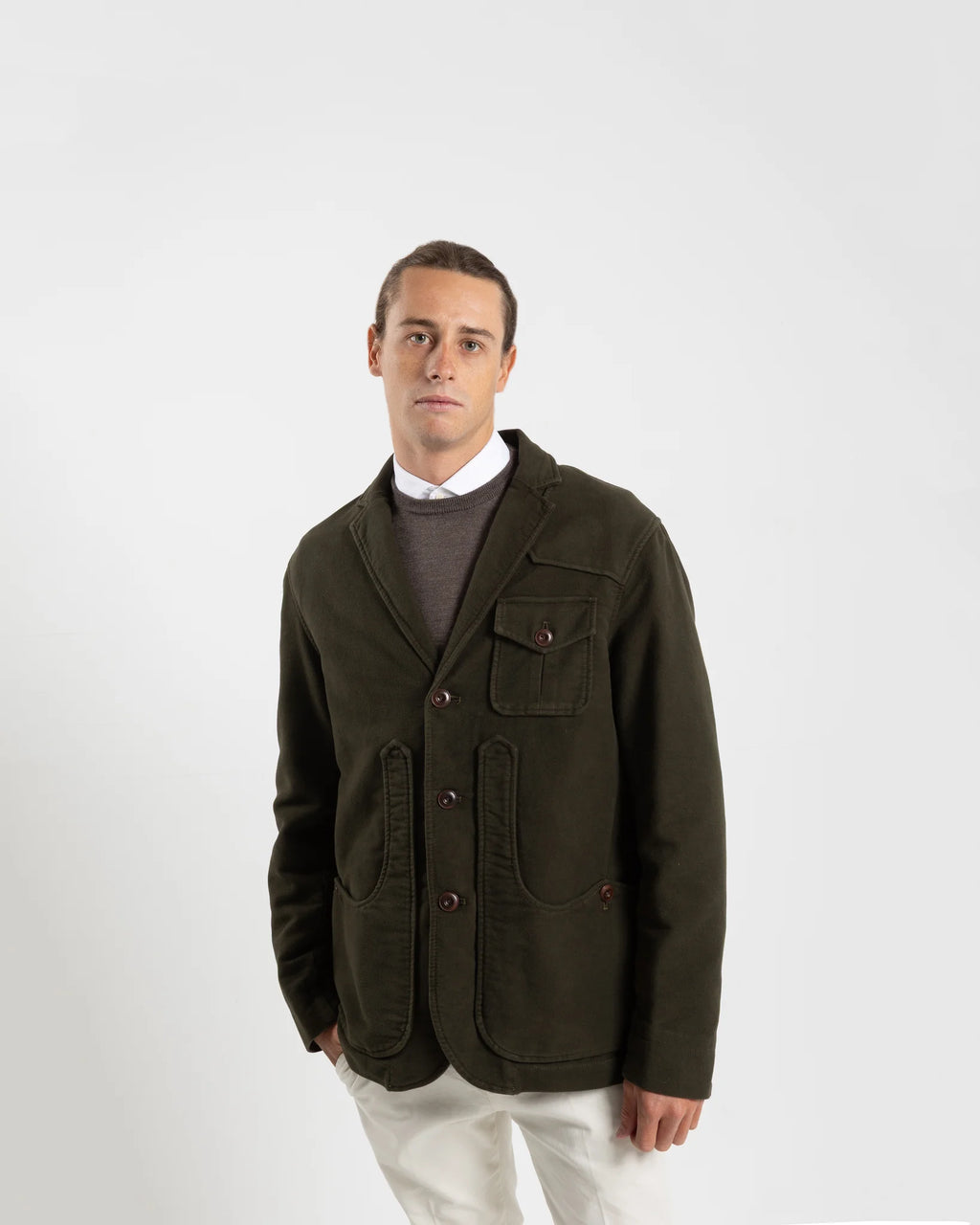 Capalbio Iconic Jacket in Military Green (G501)