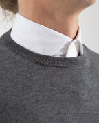 Vela Crew Neck Merino Jersey in Grey (FR3035006)