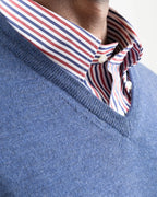 Shop Fusaro Antonio Men's V-Neck Merino Wool Jersey in Blue or browse our range of men's Italian clothing and shoes in leather in-store at Aliverti Cape Town, or shop online. We deliver in South Africa & offer multiple payment plans as well as accept multiple safe & secure payment methods.