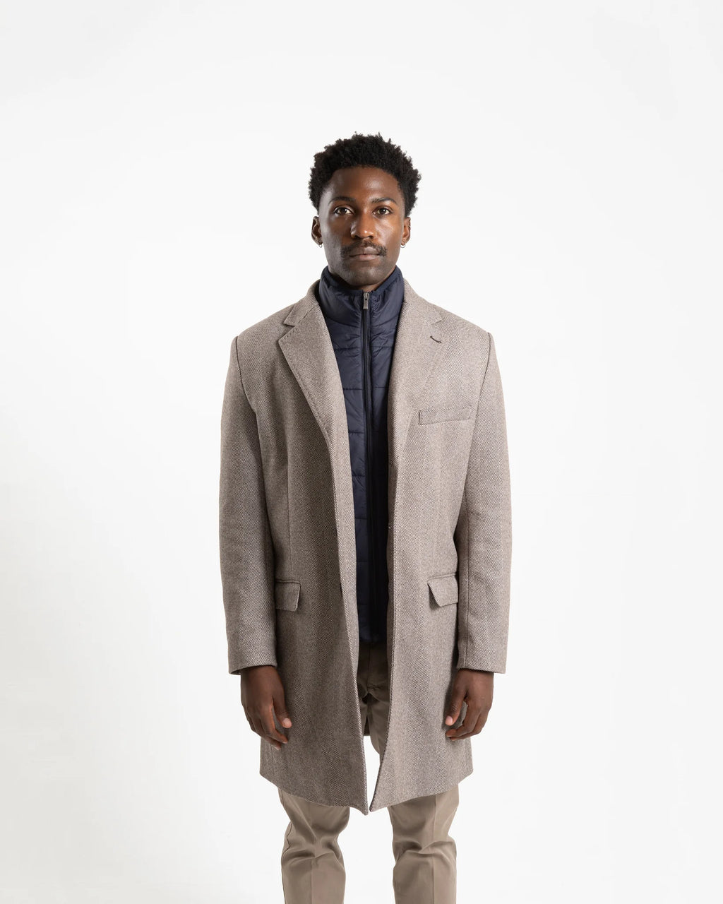 Shop Fusaro Antonio Herringbone Wool Overcoat in Brown or browse our range of men's Italian clothing and shoes in leather in-store at Aliverti Cape Town, or shop online. We deliver in South Africa & offer multiple payment plans as well as accept multiple safe & secure payment methods.