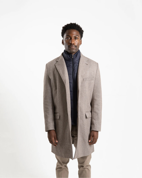 Shop Fusaro Antonio Herringbone Wool Overcoat in Brown or browse our range of men's Italian clothing and shoes in leather in-store at Aliverti Cape Town, or shop online. We deliver in South Africa & offer multiple payment plans as well as accept multiple safe & secure payment methods.