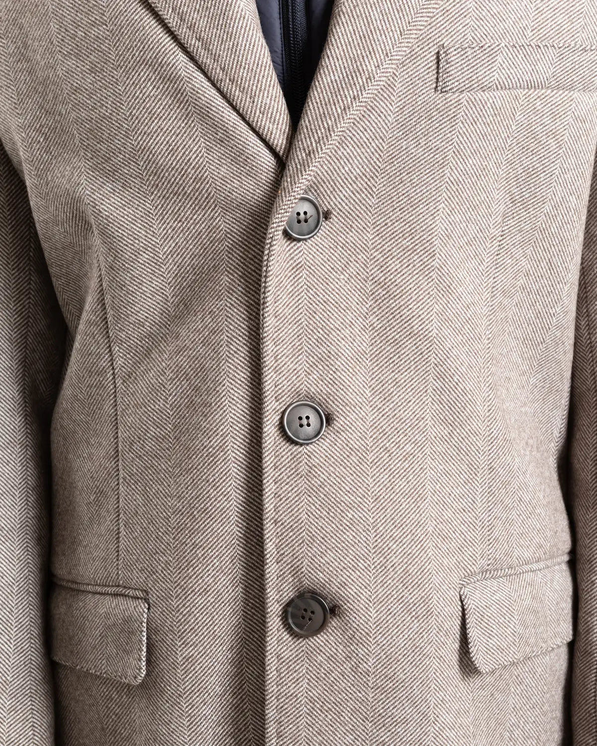 Shop Fusaro Antonio Herringbone Wool Overcoat in Brown or browse our range of men's Italian clothing and shoes in leather in-store at Aliverti Cape Town, or shop online. We deliver in South Africa & offer multiple payment plans as well as accept multiple safe & secure payment methods.