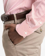 Shop Bianco Oro Men's Cotton Shirt in Red Stripe or browse our range of men's Italian clothing and shoes in leather in-store at Aliverti Cape Town, or shop online. We deliver in South Africa & offer multiple payment plans as well as accept multiple safe & secure payment methods.