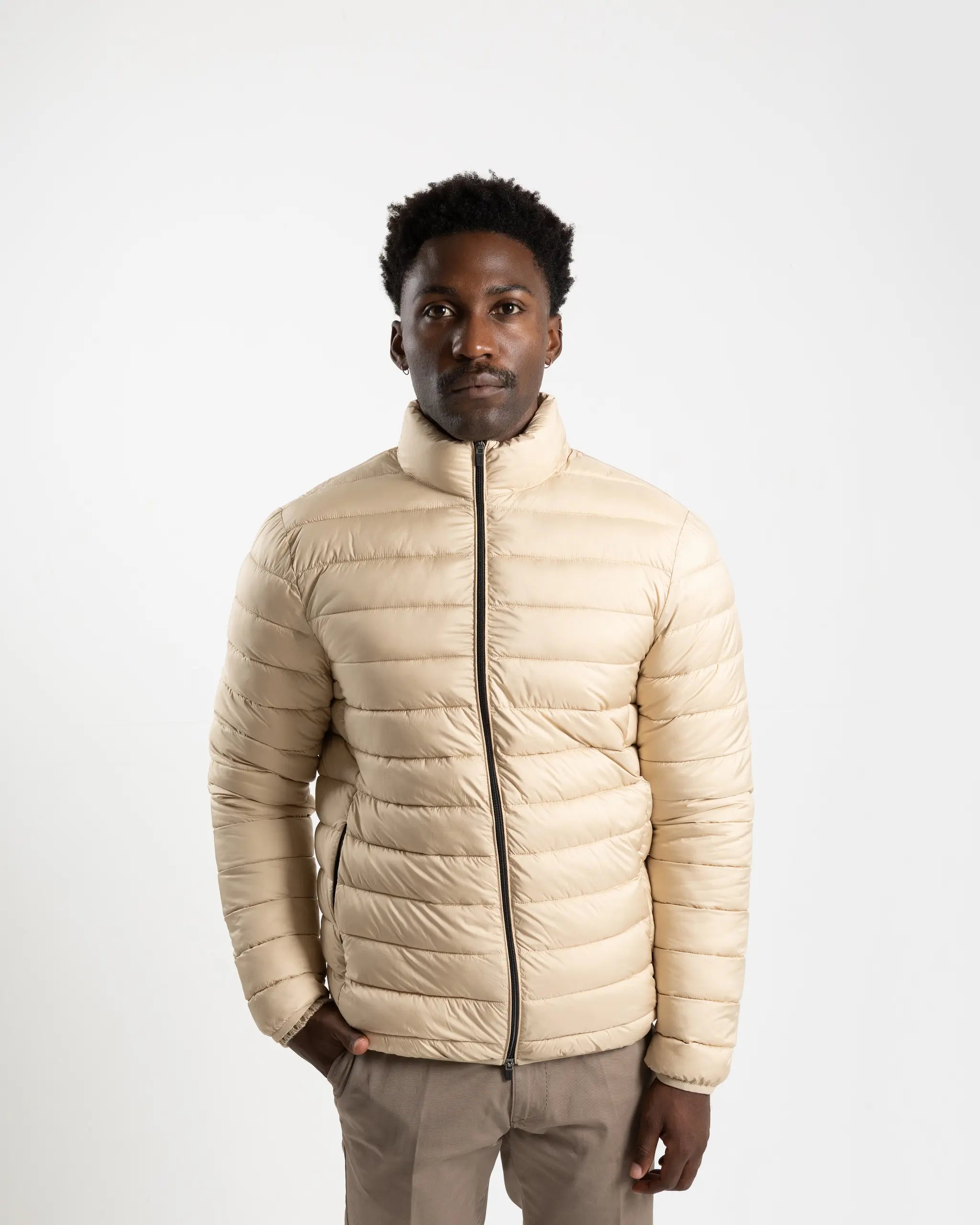 Shop Fusaro Antonio Men's Puffer Jacket in Sand or browse our range of men's Italian clothing and shoes in leather in-store at Aliverti Cape Town, or shop online. We deliver in South Africa & offer multiple payment plans as well as accept multiple safe & secure payment methods.