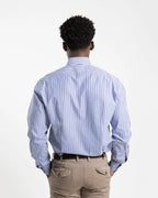 Shop Bianco Oro Men's Striped Cotton Shirt in Blue or browse our range of men's Italian clothing and shoes in leather in-store at Aliverti Cape Town, or shop online. We deliver in South Africa & offer multiple payment plans as well as accept multiple safe & secure payment methods.
