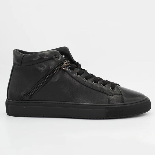 Shop Handmade Italian Leather men's high top sneaker in nero (1890) or browse our range of hand-made Italian shoes in leather or suede in-store at Aliverti Cape Town, or shop online. We deliver in South Africa & offer multiple payment plans as well as accept multiple safe & secure payment methods.