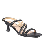 Ladies genuine leather Italian heels in nero/ black made in Italy exclusively for Aliverti (LO21293NER)