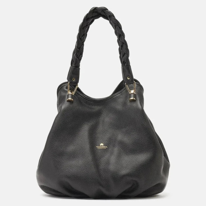 Shop Women's Italian-made Cuoieria Fiorentina Italian leather knotted handbag in nero (B000001812230) or browse our range of hand-made Italian handbags for women in-store at Aliverti Cape Town, or shop online. 

We deliver in South Africa & offer multiple payment plans as well as accept multiple safe & secure payment methods.