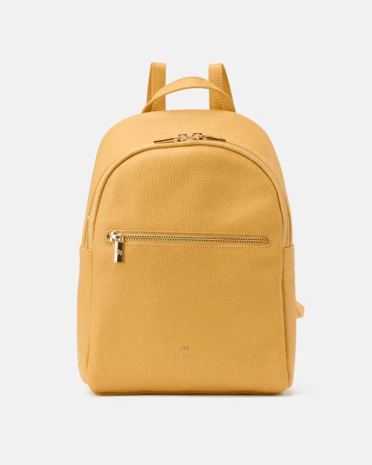cuoieria fiorentina leather backpack Cuoieria Fiorentina Small Backpack in calf leather giallo | Women