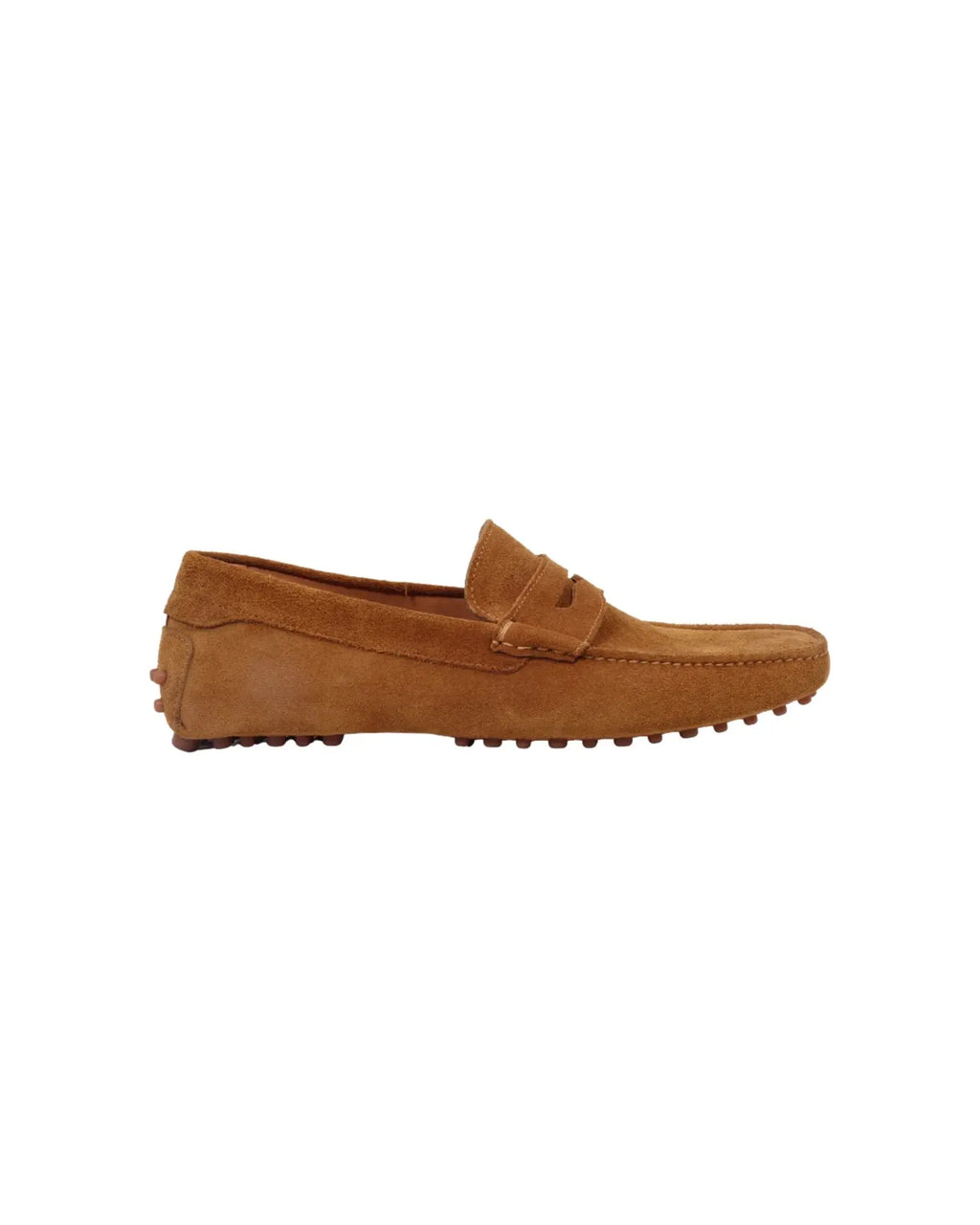 Men's Italian genuine calf leather suede driver shoe in couro made in Italy by Aliverti