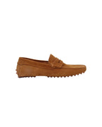 Men's Italian genuine calf leather suede driver shoe in couro made in Italy by Aliverti
