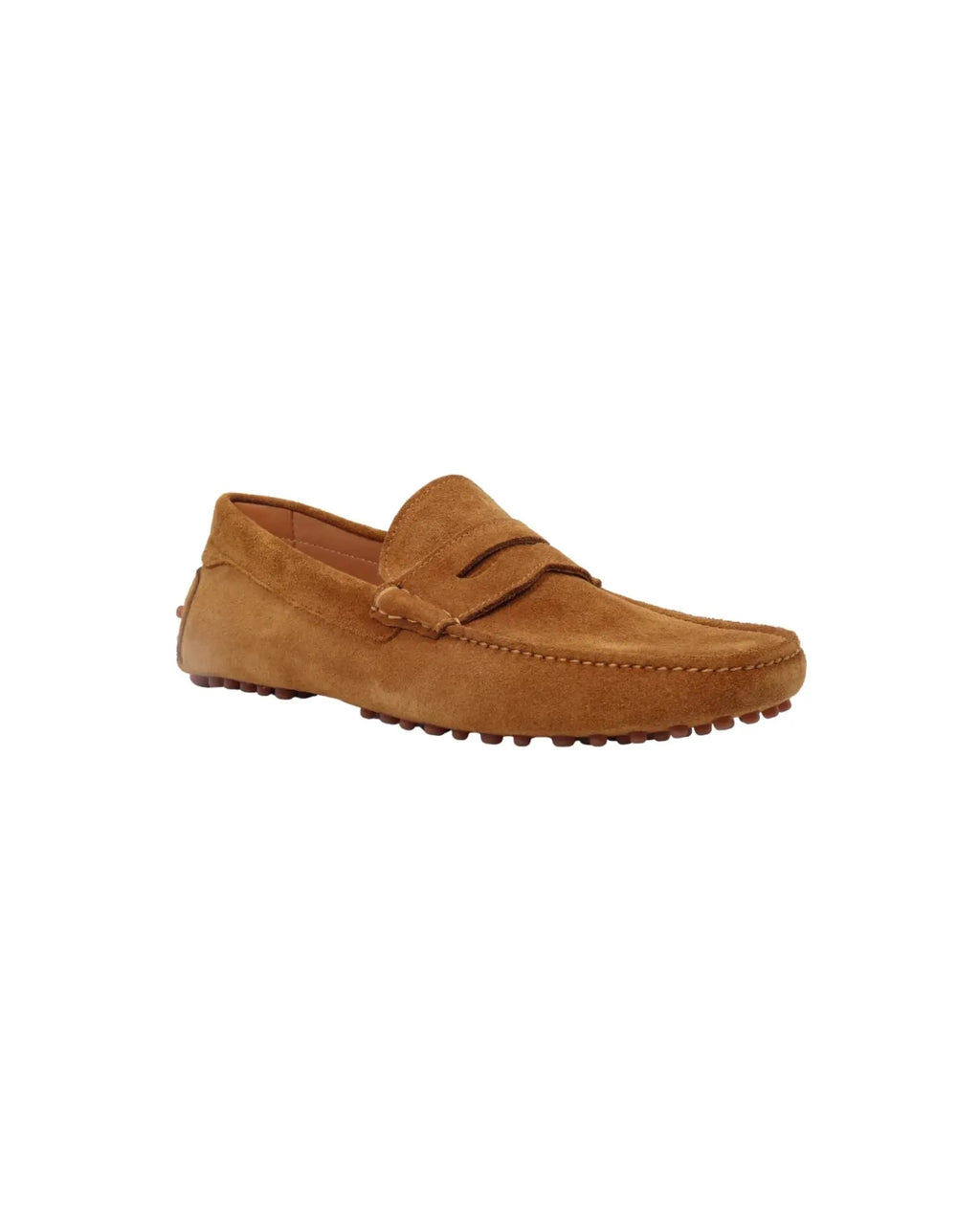 Men's Italian genuine calf leather suede driver shoe in couro made in Italy by Aliverti