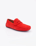 Men's Driver in Leather Suede Rubino (CONU460002)
