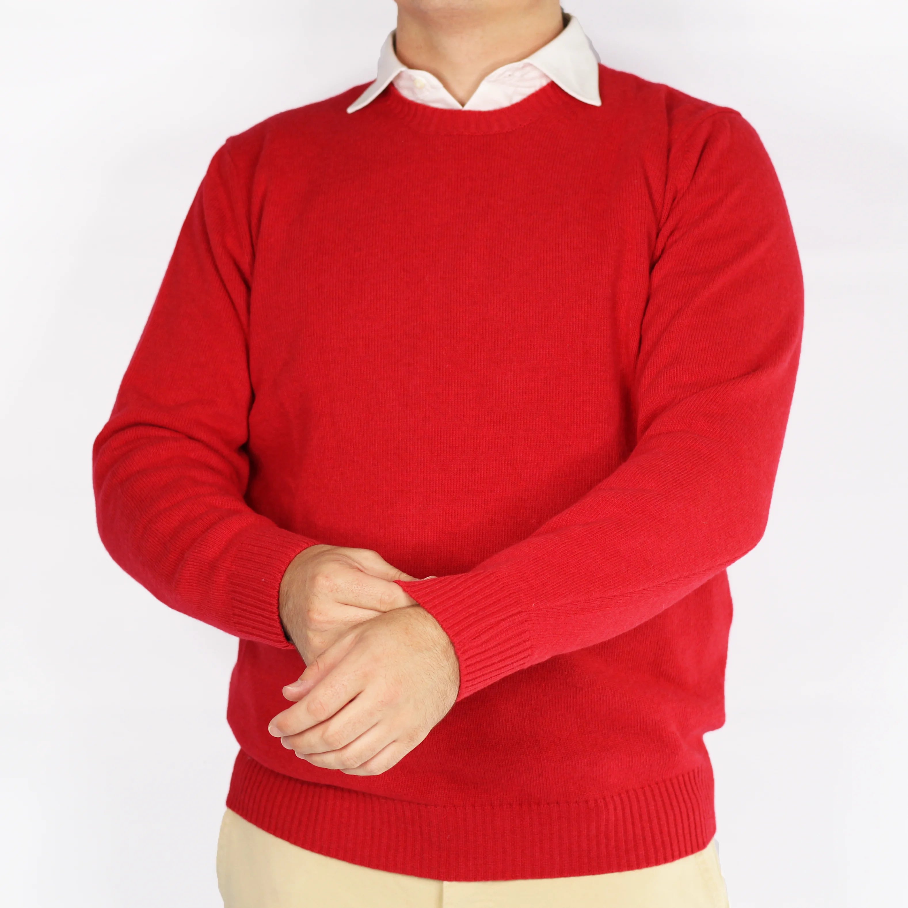 Shop Fusaro Antonio crewneck wool cashmere jersey in rosso (MA21051) or browse our range of men's Italian clothing and shoes in leather in-store at Aliverti Cape Town, or shop online. We deliver in South Africa & offer multiple payment plans as well as accept multiple safe & secure payment methods.