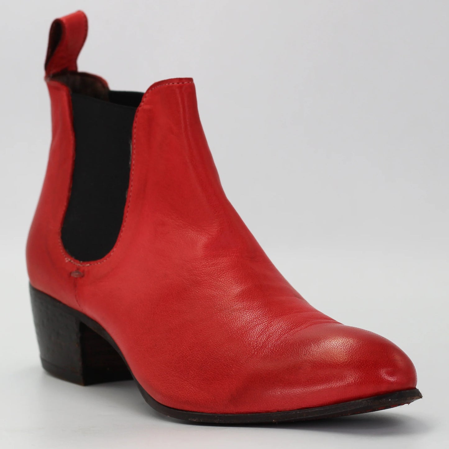 Women's chelsea boot in calf leather red (JPD33547/2)