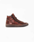 Shop Men's high top sneaker in calf leather cuoio dark brown (CAIRO) or browse our range of men's Italian clothing and shoes in leather in-store at Aliverti Cape Town, or shop online. We deliver in South Africa & offer multiple payment plans as well as accept multiple safe & secure payment methods.