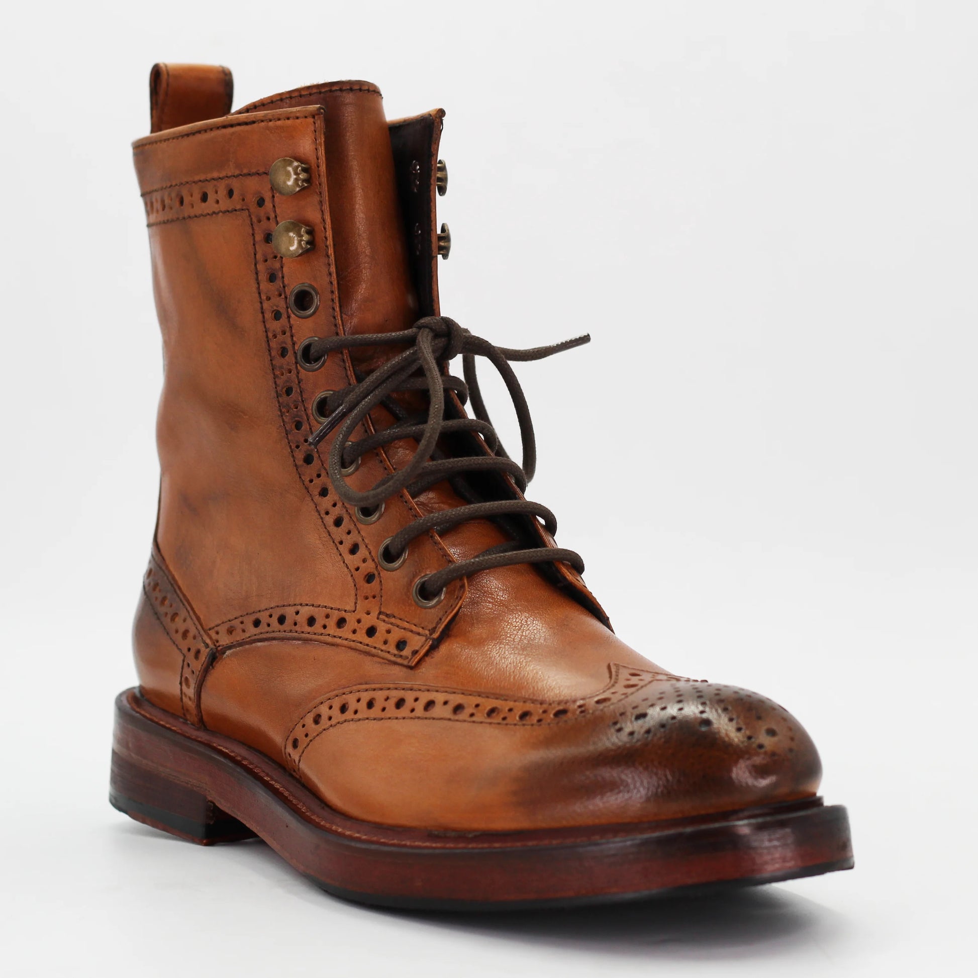 Shop women's brogue ankle boot in calf leather cuoio (JP35773/39) or browse our range of men's Italian clothing and shoes in leather in-store at Aliverti Cape Town, or shop online. We deliver in South Africa & offer multiple payment plans as well as accept multiple safe & secure payment methods.