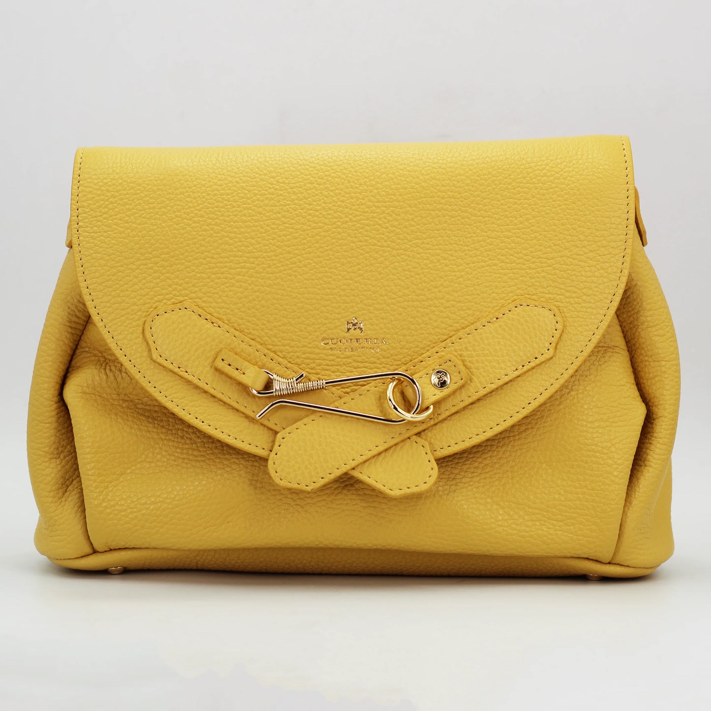 Cuoieria Fiorentina folded pouch in calf leather giallo (B000005908008)