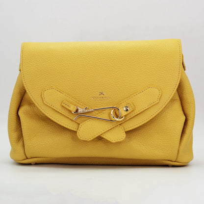 Cuoieria Fiorentina folded pouch in calf leather giallo (B000005908008)
