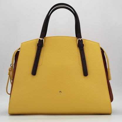 Cuoieria Fiorentina Alice Medium Tote in calf leather giallo and brown (B000005492420) or browse our range of hand-made Italian handbags for women in-store at Aliverti Cape Town, or shop online. 

We deliver in South Africa & offer multiple payment plans as well as accept multiple safe & secure payment methods.