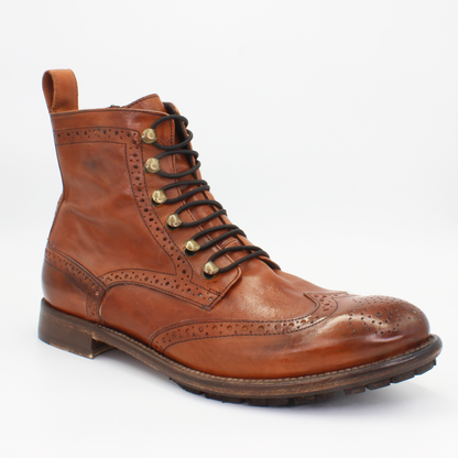 Shop Handmade Italian Leather Brogue Boot in Cuoio Tan (JP38767/11) or browse our range of hand-made Italian boots for men in leather or suede in-store at Aliverti Cape Town, or shop online. We deliver in South Africa & offer multiple payment plans as well as accept multiple safe & secure payment methods.