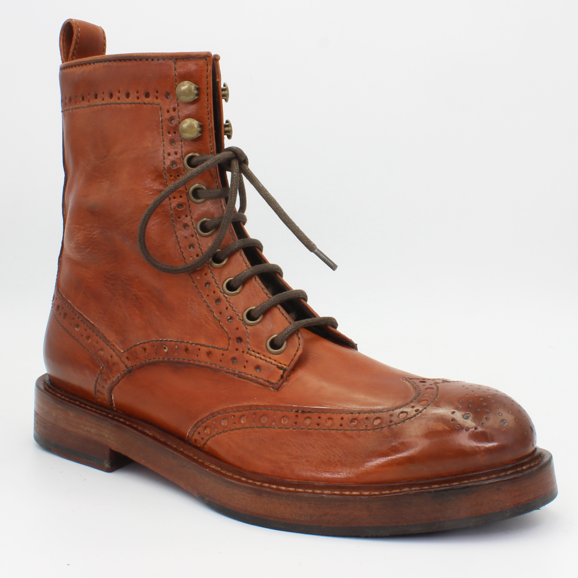 Tan brogue ankle boots 2025 womens