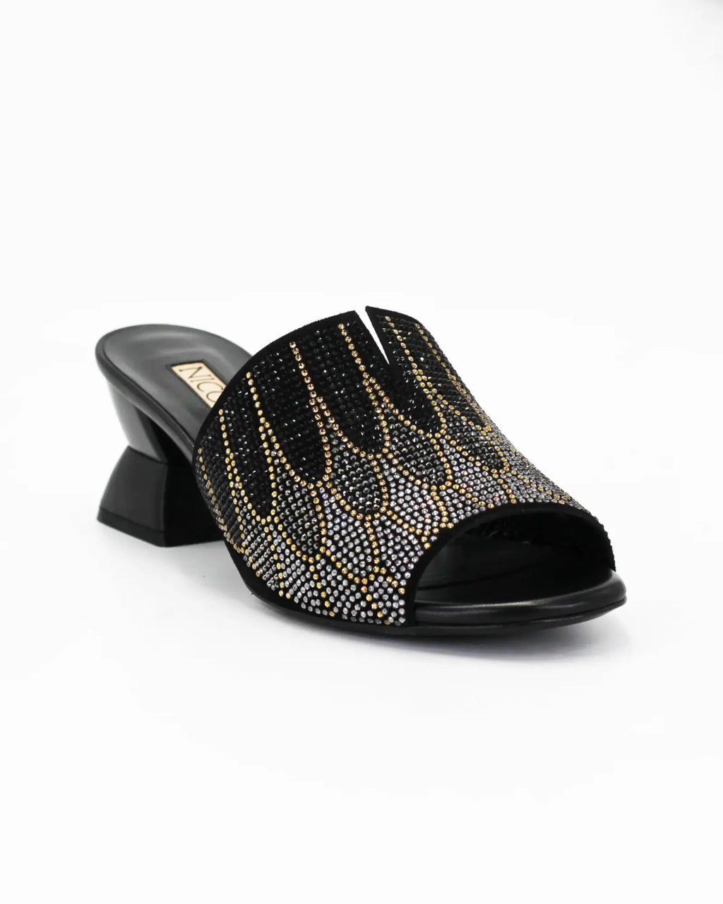 Shop Handmade Italian Leather Women's bedazzled block heel in calf leather nero (ELVALERY) or browse our range of hand-made Italian shoes in leather or suede in-store at Aliverti Cape Town, or shop online. We deliver in South Africa & offer multiple payment plans as well as accept multiple safe & secure payment methods.
