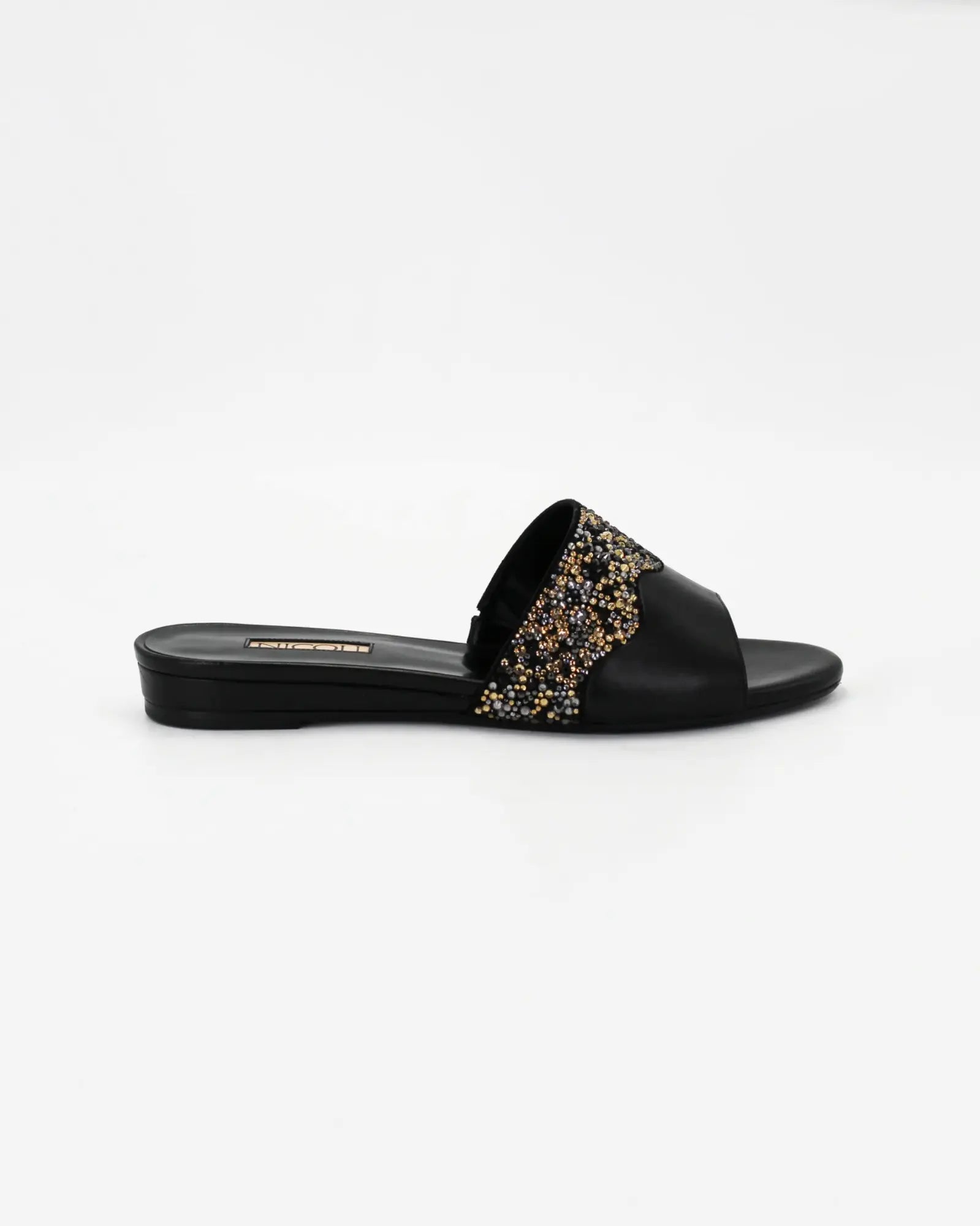 Shop Handmade Italian Leather Women's bedazzled sandal in calf leather nero (ELADIVA) or browse our range of hand-made Italian shoes in leather or suede in-store at Aliverti Cape Town, or shop online. We deliver in South Africa & offer multiple payment plans as well as accept multiple safe & secure payment methods.