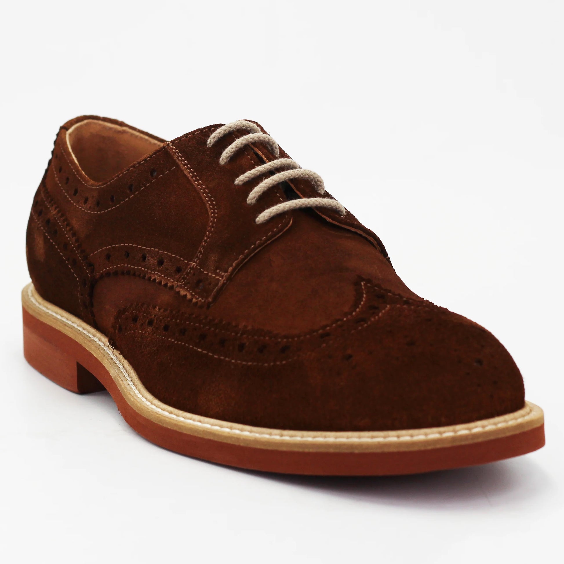 Shop Handmade Italian Leather Men's derby brogue in calf leather suede Cammello brown (GRU1007) or browse our range of hand-made Italian shoes in leather or suede in-store at Aliverti Cape Town, or shop online. We deliver in South Africa & offer multiple payment plans as well as accept multiple safe & secure payment methods.