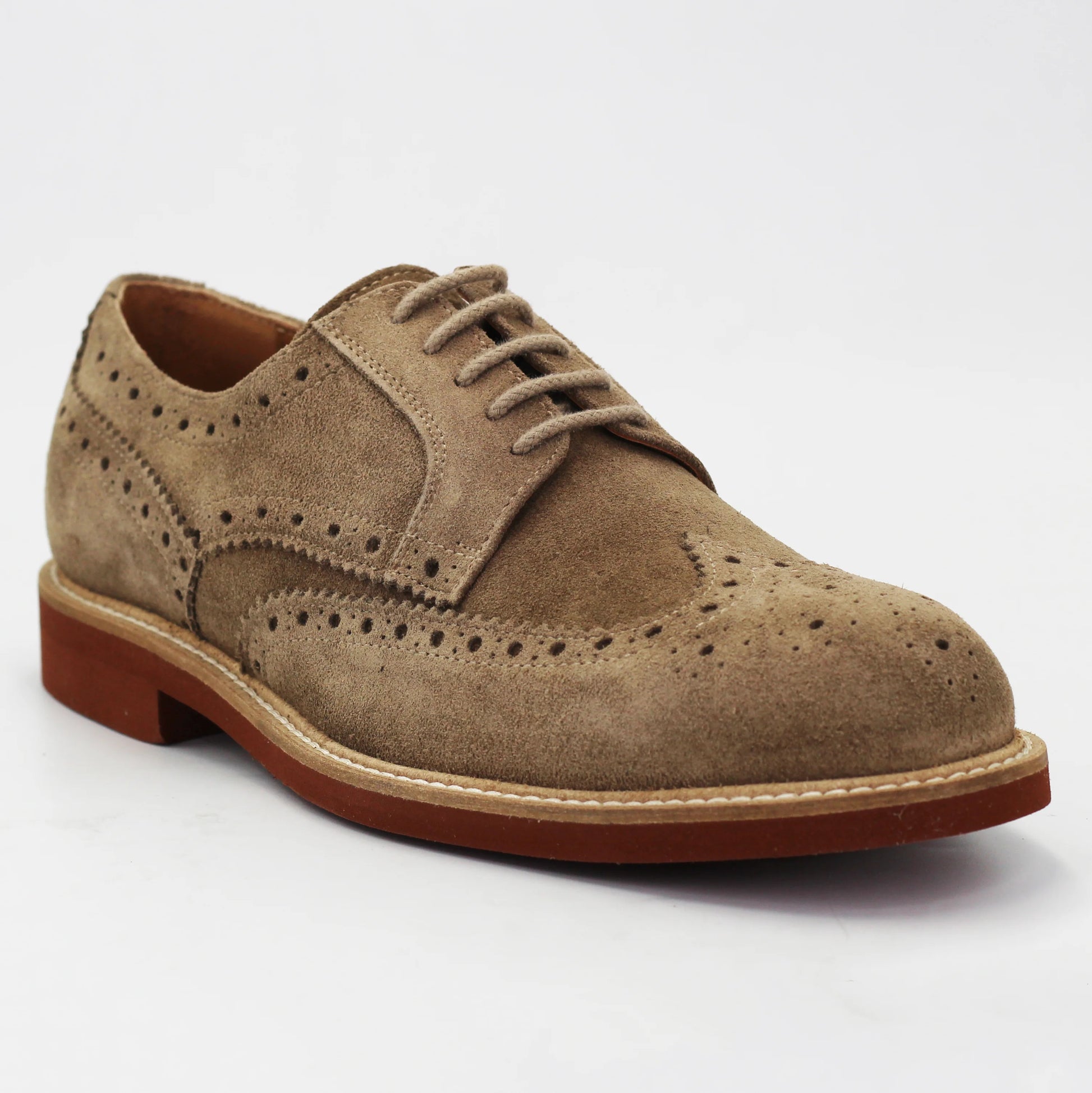 Shop Handmade Italian Leather Men's derby brogue in calf leather suede taupe  (GRU1007) or browse our range of hand-made Italian shoes in leather or suede in-store at Aliverti Cape Town, or shop online. We deliver in South Africa & offer multiple payment plans as well as accept multiple safe & secure payment methods.