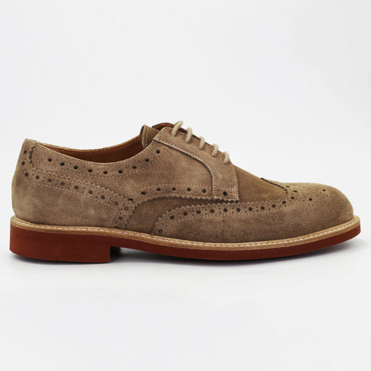 Shop Handmade Italian Leather Men's derby brogue in calf leather suede taupe  (GRU1007) or browse our range of hand-made Italian shoes in leather or suede in-store at Aliverti Cape Town, or shop online. We deliver in South Africa & offer multiple payment plans as well as accept multiple safe & secure payment methods.