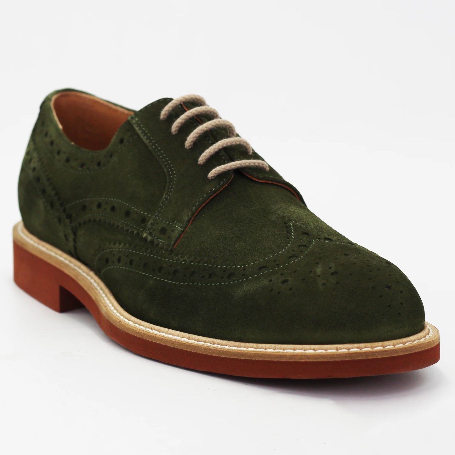 Shop Handmade Italian Leather Men's derby brogue in calf leather suede verde (GRU1007) or browse our range of hand-made Italian shoes in leather or suede in-store at Aliverti Cape Town, or shop online. We deliver in South Africa & offer multiple payment plans as well as accept multiple safe & secure payment methods.
